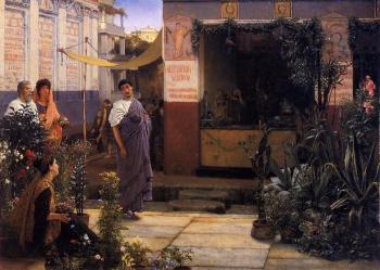 Sir Lawrence Alma-Tadema : The Flower Market